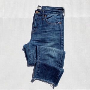 Madewell straight leg crop jeans